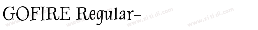 GOFIRE Regular字体转换
